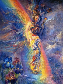 JW Göttinnen Iris Hüter des Regenbogen fantastischen Ölgemälde